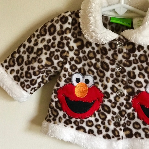 Sesame Street Elmo Leopard Baby Coat - Picture 7 of 8
